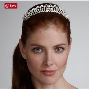 David's Bridal Pearls Crystals Tiara / Crown
